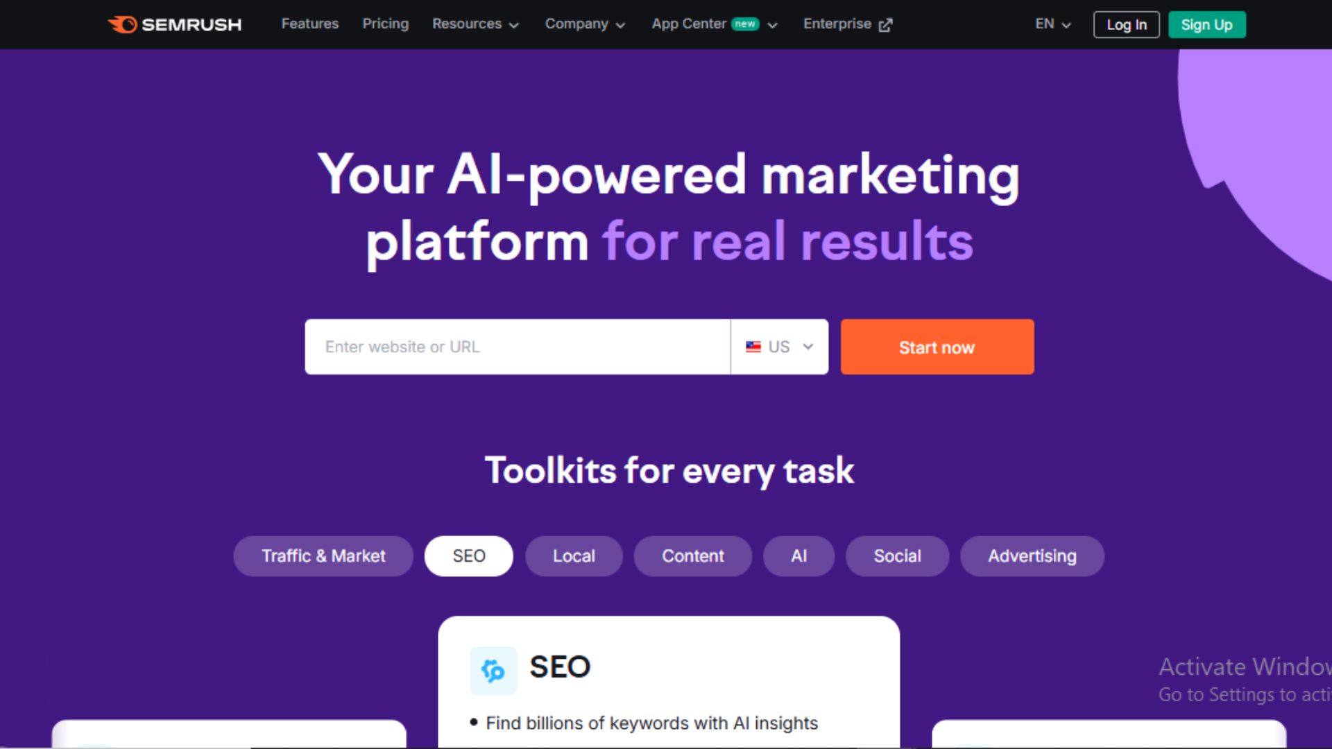 SEMrush Tool